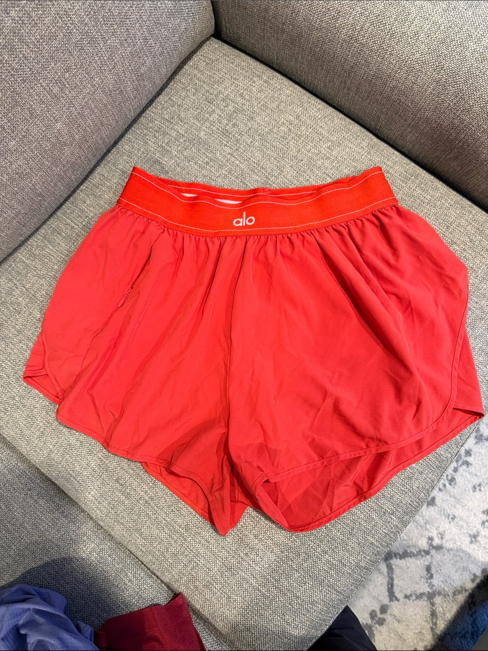 ALO Yoga Women's Red Athletic Shorts
